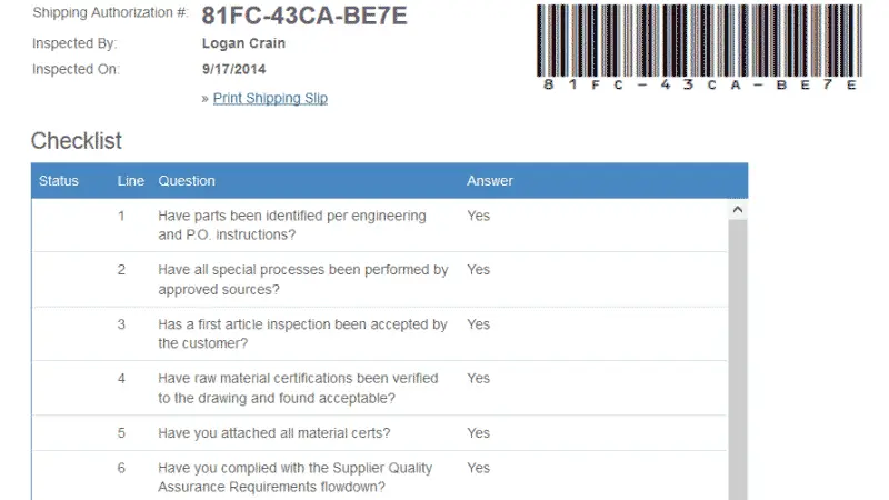 Net-Inspect Quality Management Source Inspection Module